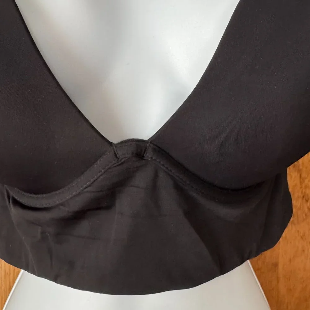#2 Black Convertible Padded Bra w/Adjustable Spaghetti Straps X-Large